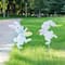Glitzhome® Set of 2 Easter Metal Bunny Painter Yard Stake